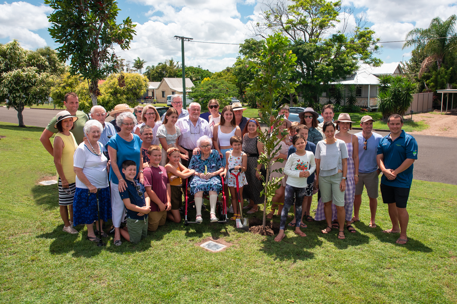 New tree marks local Ikebana expert’s 100th birthday