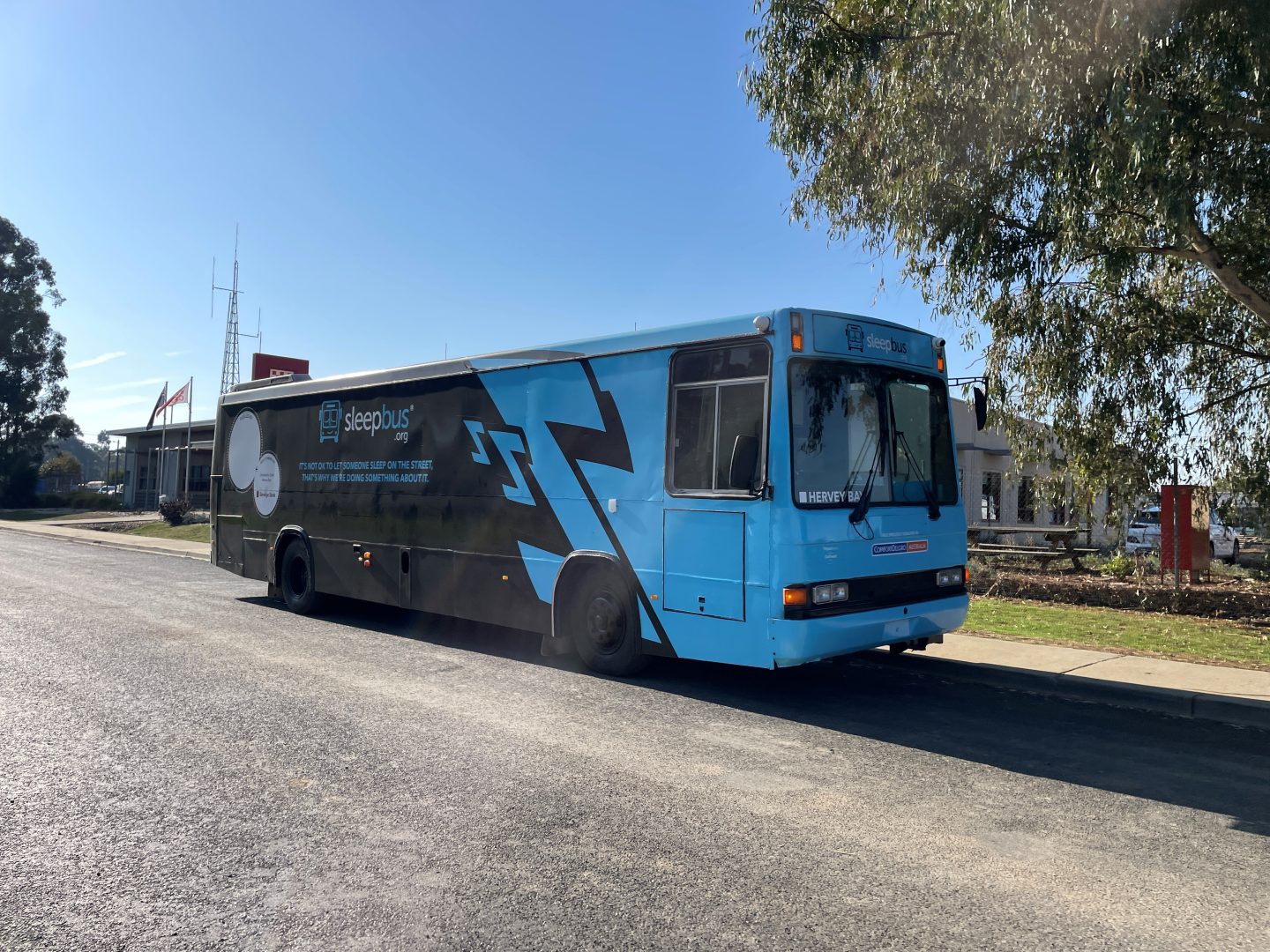 Sleepbus arrives in Hervey Bay