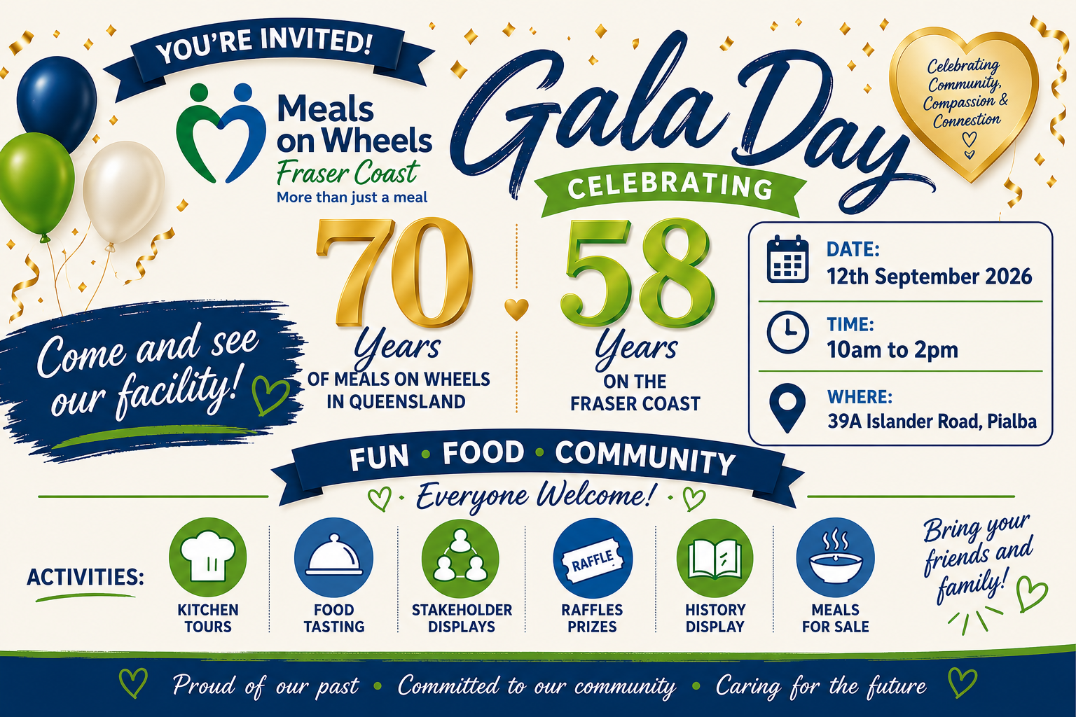 Meals on Wheels Fraser Community Celebrates 58 Years and Meals on Wheels Queensland Marks 70 Years